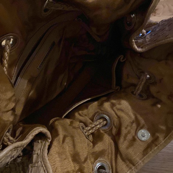 Elliot Lucca woven leather weave hobo bag brown tan - Picture 10 of 11